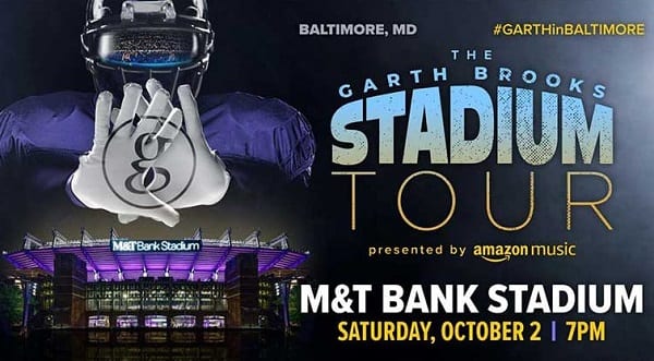 Garth Brooks Baltimore MandT Bank Stadium Concert 2021