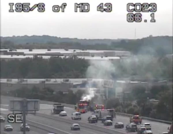 I-95 Truck Fire White Marsh 20210701