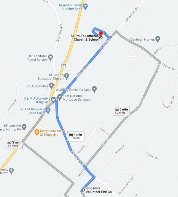 Kingsville Independence Day Parade Route