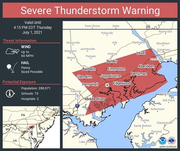 NWS Baltimore Storm Warning 20210701a