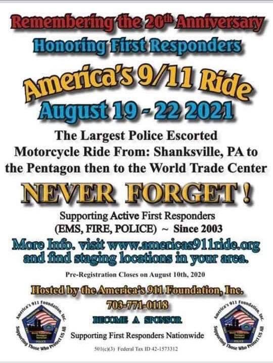 America's 9-11 Ride 2021