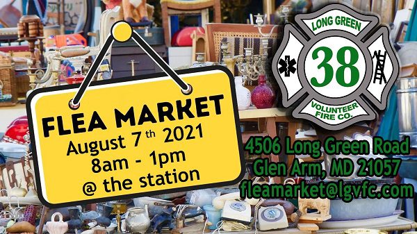 Long Green Volunteer Fire Company Flea Market 20210807