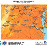NWS Baltimore Forecast High Temp 20210826