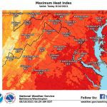 NWS Baltimore Heat Index 20210810