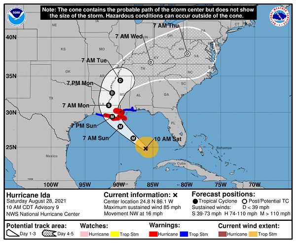 NWS Hurricane Ida 20210828