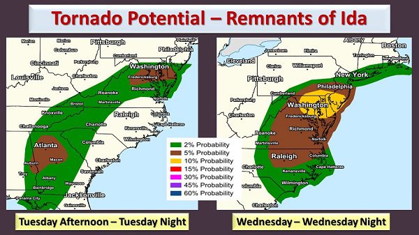 NWS Ida Tornado Potential 20210831a