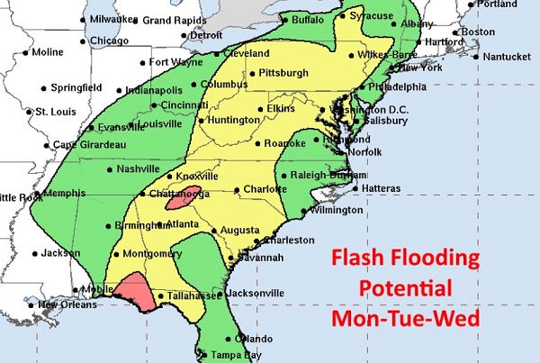 Tropical Storm Fred Flash Flooding Potential 20210816