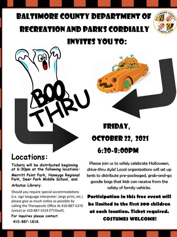 Baltimore County Parks and Rec Boo Thru 20211022