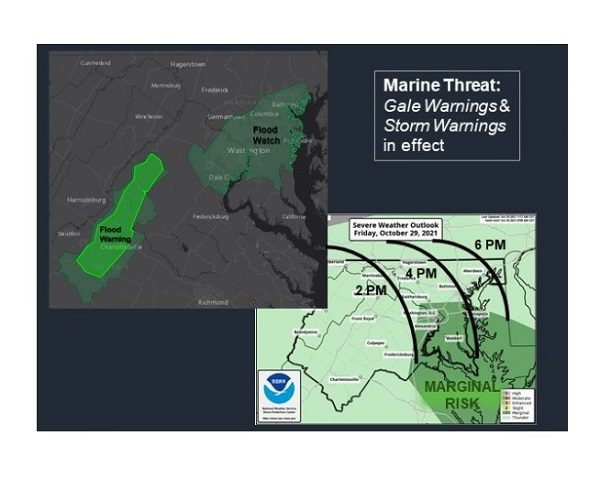 NWS Baltimore Severe Weather Arrival 20211029