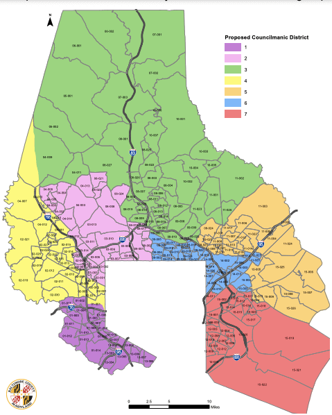 baltimore county commission redistricting proposal