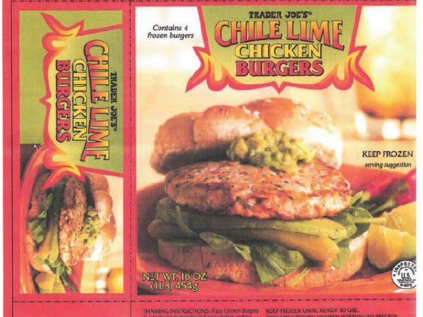 Trader Joe's Chili Lime Chicken Burgers