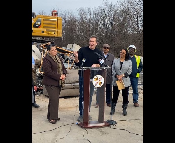 Baltimore County Johnny Olszewski Bulk Trash Announcement 20211217