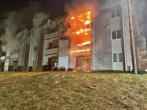 Gwynn Oak Apartment Fire 20211225