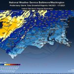 NWS Baltimore Storm Snow Totals 20220107