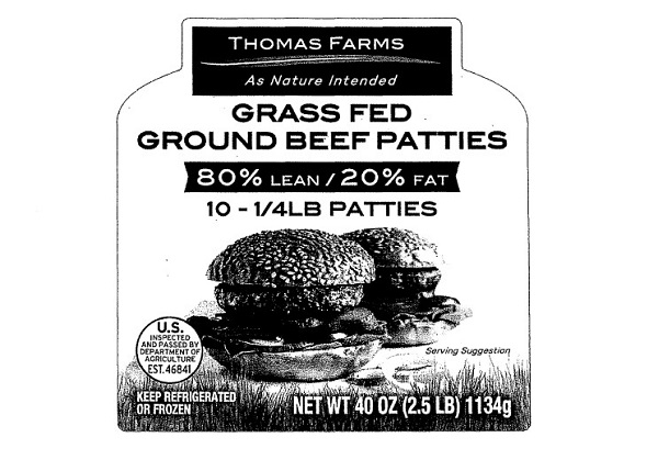 Thomas Farms Ground Beed Recall 202204