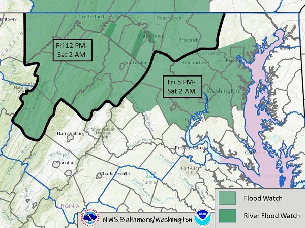 NWS Baltimore Flood Watch 20220506