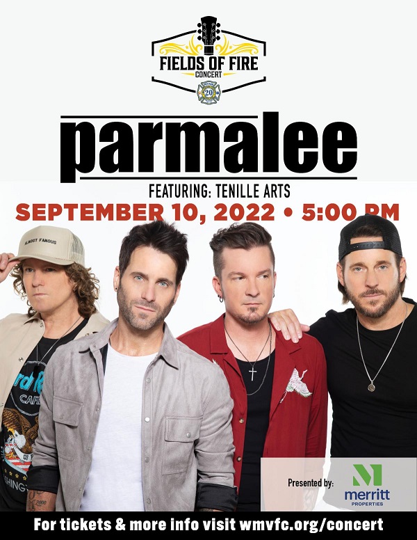 WMVFD_Fields Of Fire Concert_Parmalee_Flyer