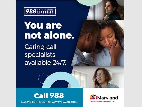 MD Health 988 Suicide Prevention