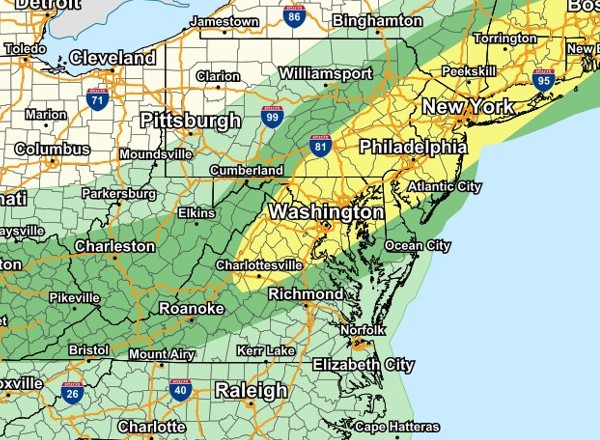 NWS Eastern Storm Probability 20220702