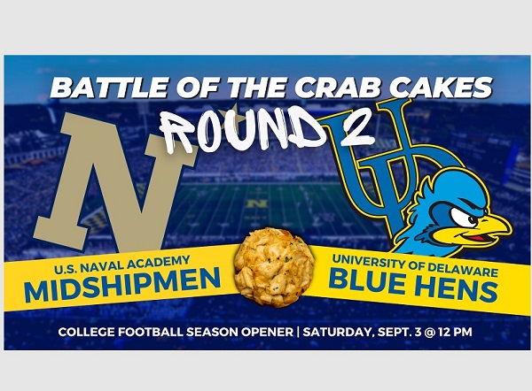 Battle of the Crab Cakes 2022 Navy Delaware Football