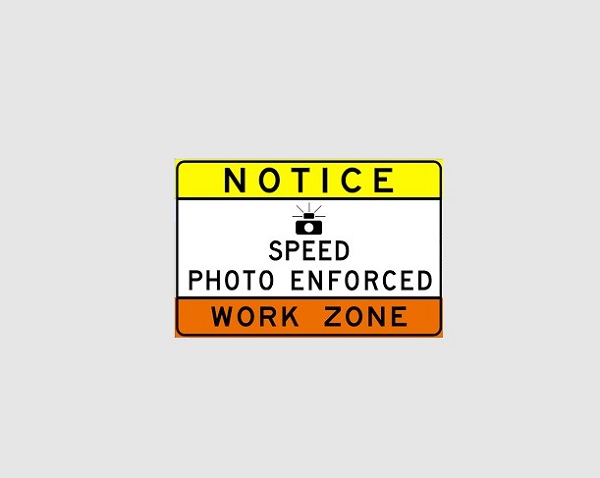 Speed Photo Enforced Work Zone Camera Maryland