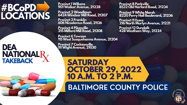 Baltimore County Drug Take-Back Day 20221029