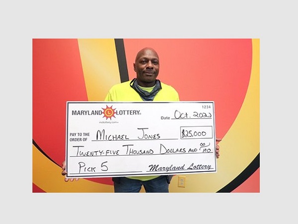 Michael Jones Maryland Lottery Winner 20221013