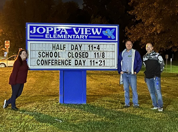 Joppa View Elementary Sign 202211