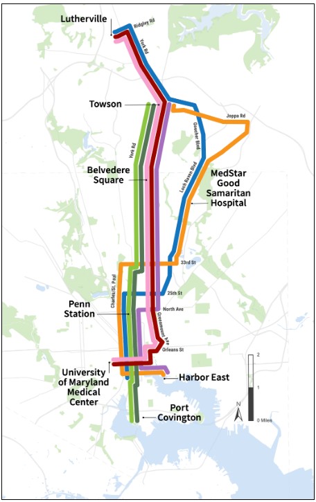 MDOT MTA North South Corridor Study 2022