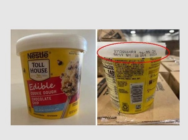 Nestle Toll House Cookie Dough Recall 20221104