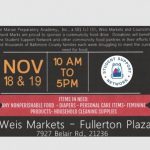 Weis Markets Marian Food Drive 202211