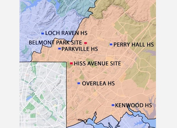 Northeast Baltimore County High School Map