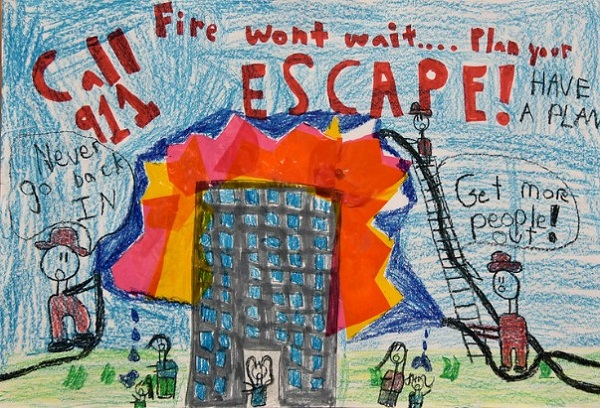 Fire Wont Wait Poster Lilia Smith Pine Grove Elementary School