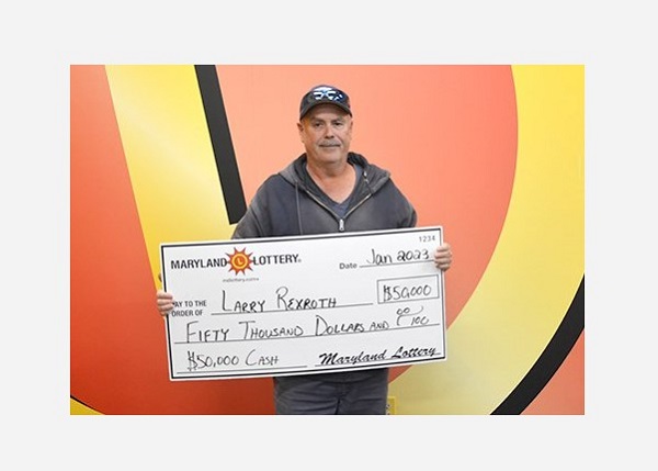 Larry Rexroth MD Lottery Scratch Off Winner 20230123