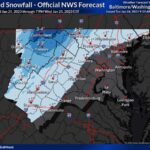 NWS Baltimore Snowfall Forecast 20230124