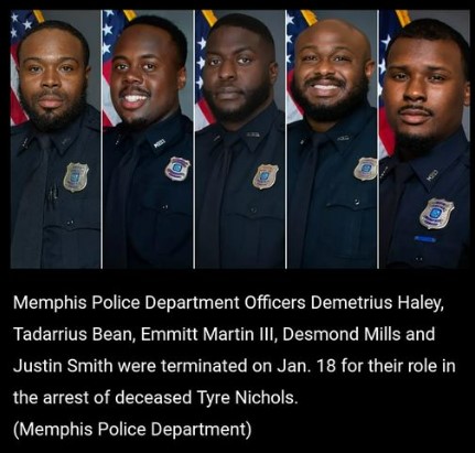 Tyre Nichols Memphis Police Department Officers