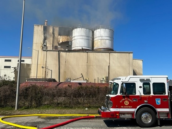 Back River Waste Water Treatment Plant Fire