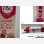 Clio Snacks Strawberry Granola Yogurt Recall 202303