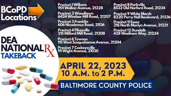 Baltimore County Police National Drug Takeback 20230422