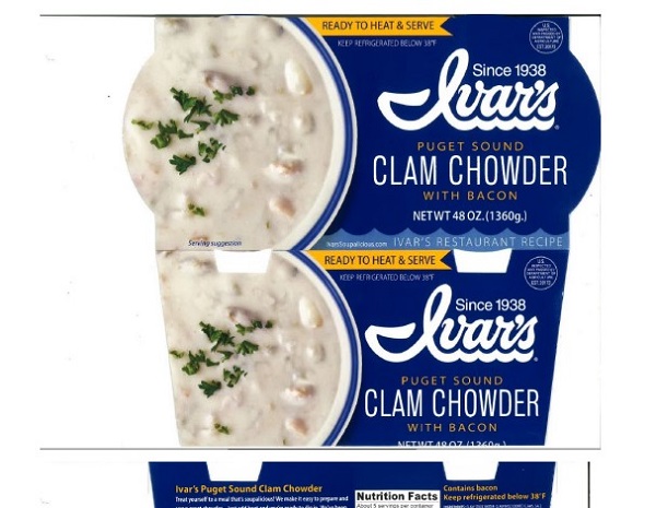 Ivar's Clam Chowder with Bacon