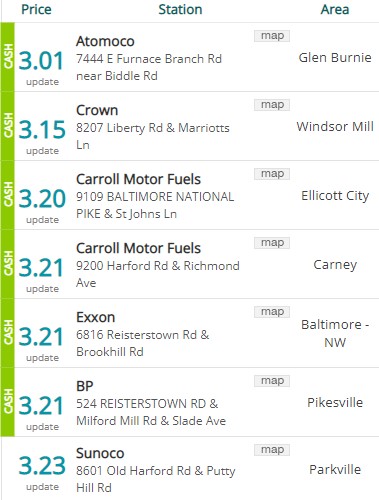 Lowest Baltimore Gas Prices 20230406