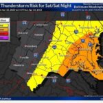 NWS Baltimore Severe Storm Probability 20230421