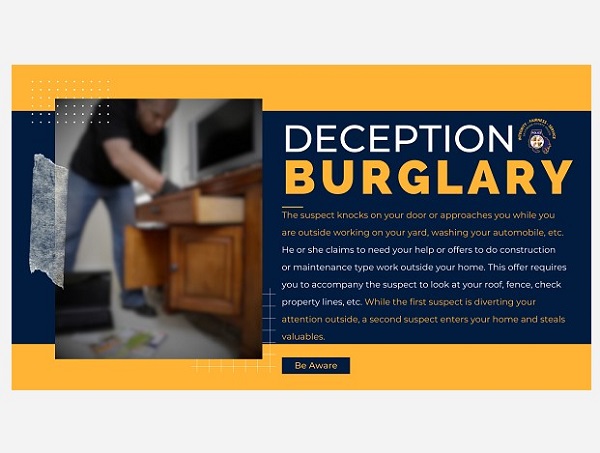 Baltimore County Police Deception Burglary