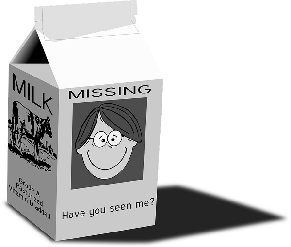 Missing Persons Milk Carton