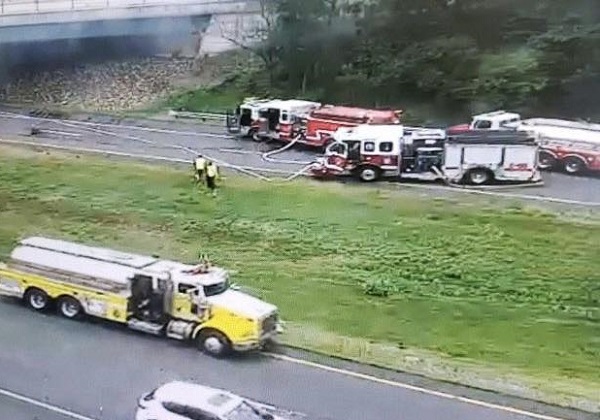 I-83 Tractor Trailer Fire Maryland 20230626