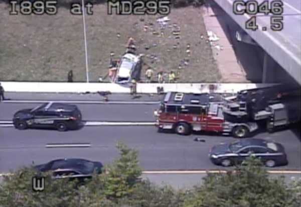 I-895 Baltimore Overpass Crash 20230605