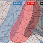 NWS Baltimore Severe Weather Arrival Timeline 20230626a