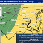 NWS Baltimore Storm Probability 20230702