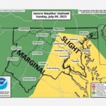 NWS Baltimore Storm Probability 20230709