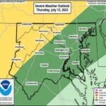 NWS Baltimore Storm Probability 20230713